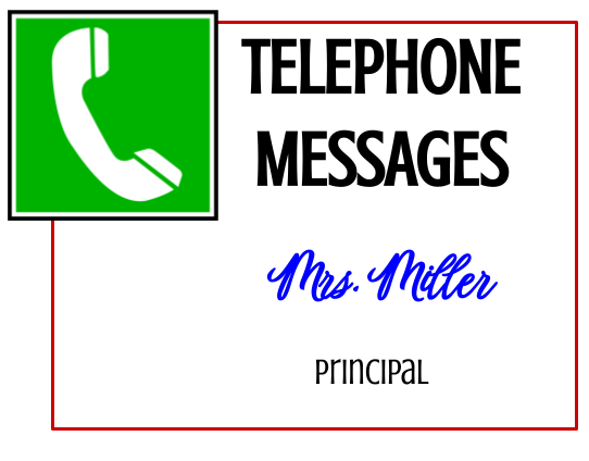 Telephone Message for Parents